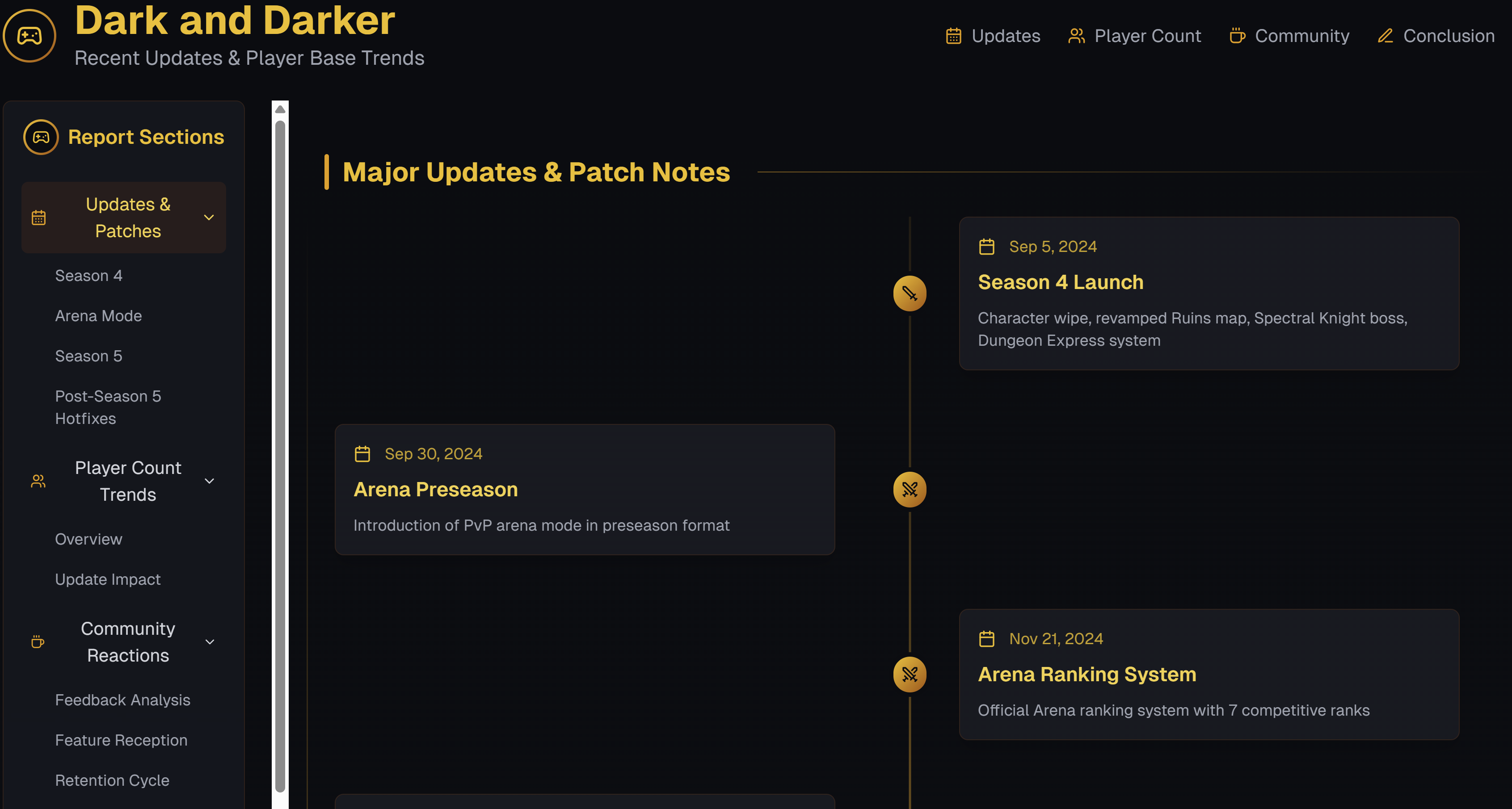 다크 앤 다커 최신 동향에 대한 리포트 작성 이미지 1